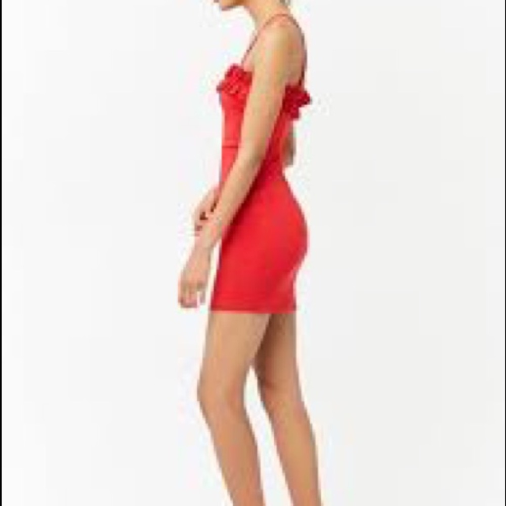 Ruffle Square Neck Dress - Picture 4 of 4